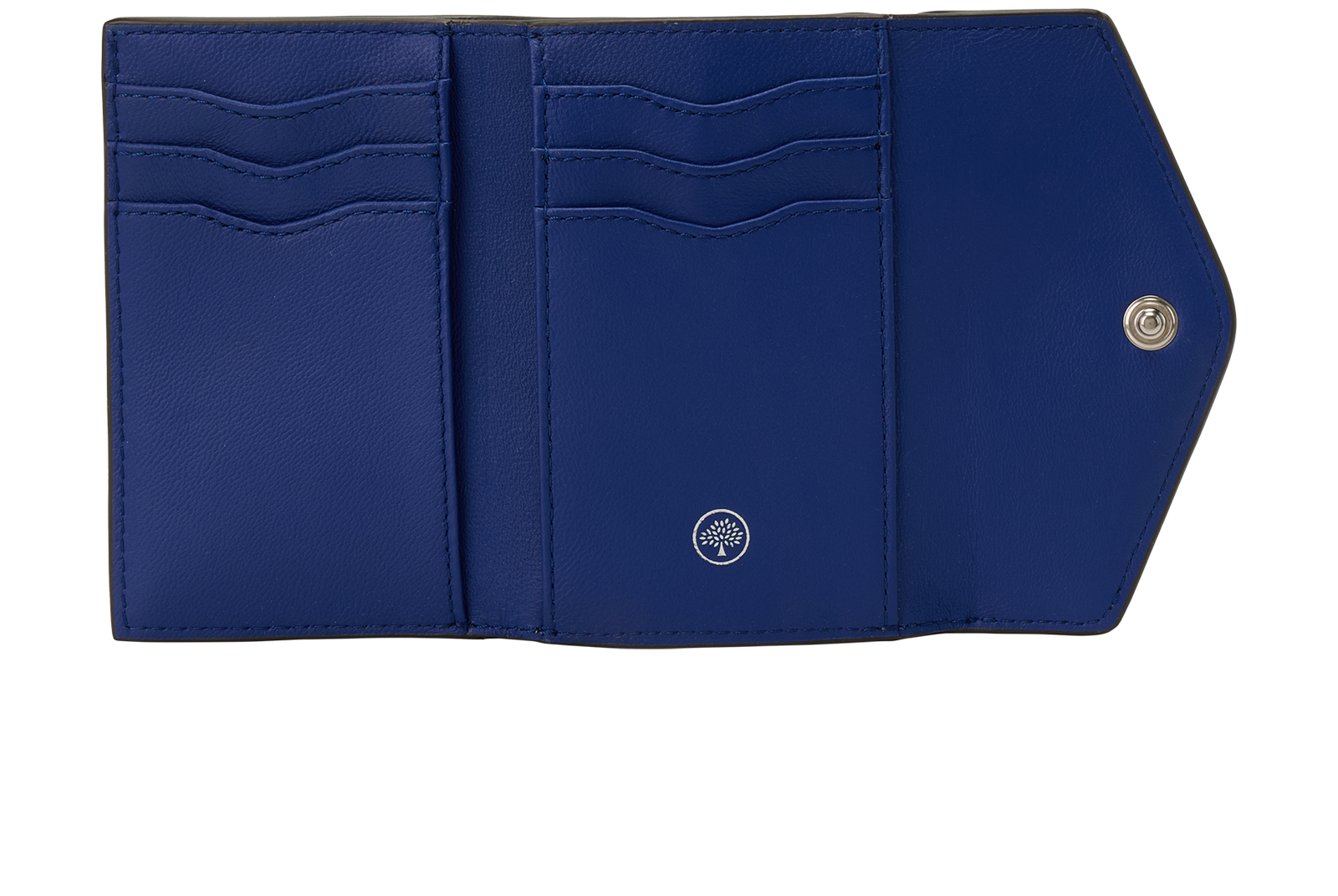 Mulberry Folded Multi-Card Wallet, &pound;140, Accessories, Grey, Leather, Other view